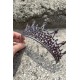 Catalina Mor Gelin Kına Tacı Özel Gün Aksesuar Kadın Taç Saç Aksesuarı-CATALINA-3 Catalina Mor Gelin Kına Tacı Özel Gün Aksesuar Kadın Taç Saç Aksesuarı-CATALINA-3