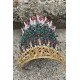 Catalina Gold Gelin Kına Tacı Özel Gün Aksesuar Kadın Taç Saç Aksesuarı-CATALINA-7 Catalina Gold Gelin Kına Tacı Özel Gün Aksesuar Kadın Taç Saç Aksesuarı-CATALINA-7