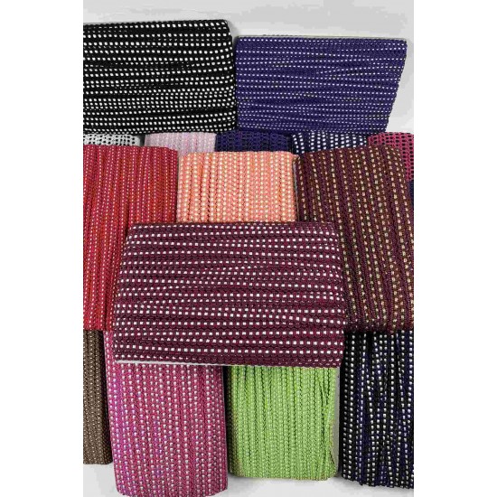 Bebe Mavi Beyaz Chainora Premium Zincir Form Dokuma Dekoratif Şerit &ndash; 1 Metre-CHAINORA-1