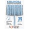 Bebe Mavi Beyaz Chainora Premium Zincir Form Dokuma Dekoratif Şerit &ndash; 1 Metre-CHAINORA-1