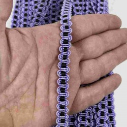 Lila Siyah Chainora Premium Zincir Form Dokuma Dekoratif Şerit &ndash; 1 Metre-CHAINORA-10