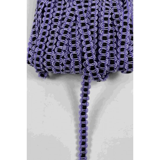 Lila Siyah Chainora Premium Zincir Form Dokuma Dekoratif Şerit &ndash; 1 Metre-CHAINORA-10