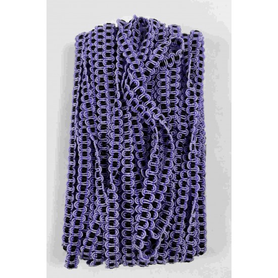 Lila Siyah Chainora Premium Zincir Form Dokuma Dekoratif Şerit &ndash; 1 Metre-CHAINORA-10