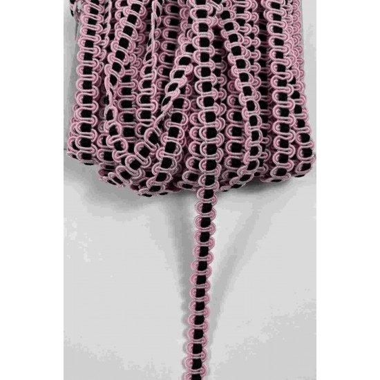 Pudra Siyah Chainora Premium Zincir Form Dokuma Dekoratif Şerit &ndash; 1 Metre-CHAINORA-11