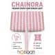 A&ccedil;ık Pembe Beyaz Chainora Premium Zincir Form Dokuma Dekoratif Şerit &ndash; 1 Metre-CHAINORA-12