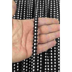 Siyah Beyaz Chainora Premium Zincir Form Dokuma Dekoratif Şerit &ndash; 1 Metre-CHAINORA-14