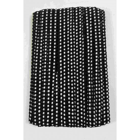 Siyah Beyaz Chainora Premium Zincir Form Dokuma Dekoratif Şerit &ndash; 1 Metre-CHAINORA-14