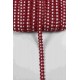 Kırmızı Beyaz Chainora Premium Zincir Form Dokuma Dekoratif Şerit &ndash; 1 Metre-CHAINORA-16