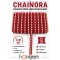 Kırmızı Beyaz Chainora Premium Zincir Form Dokuma Dekoratif Şerit &ndash; 1 Metre-CHAINORA-16