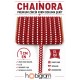 Kırmızı Beyaz Chainora Premium Zincir Form Dokuma Dekoratif Şerit &ndash; 1 Metre-CHAINORA-16