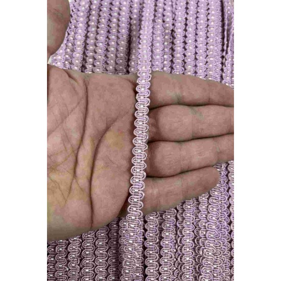 G&uuml;l Kurusu Beyaz Chainora Premium Zincir Form Dokuma Dekoratif Şerit &ndash; 1 Metre-CHAINORA-17