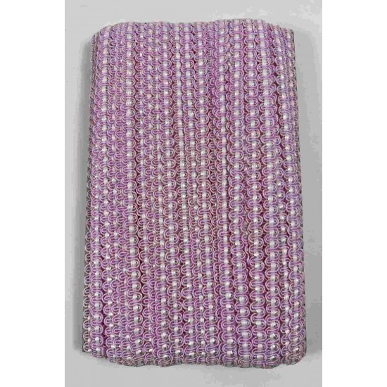 Pembe Beyaz Chainora Premium Zincir Form Dokuma Dekoratif Şerit &ndash; 1 Metre-CHAINORA-19