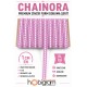 Pembe Beyaz Chainora Premium Zincir Form Dokuma Dekoratif Şerit &ndash; 1 Metre-CHAINORA-19