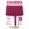 Fuşya Siyah Chainora Premium Zincir Form Dokuma Dekoratif Şerit &ndash; 1 Metre-CHAINORA-2
