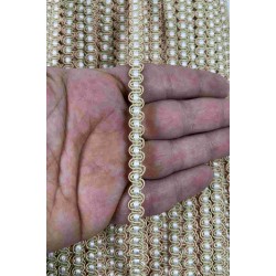 Vizon Beyaz Chainora Premium Zincir Form Dokuma Dekoratif Şerit &ndash; 1 Metre-CHAINORA-20