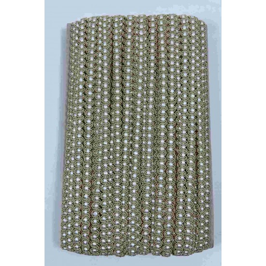 Vizon Beyaz Chainora Premium Zincir Form Dokuma Dekoratif Şerit &ndash; 1 Metre-CHAINORA-20