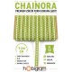 A&ccedil;ık Yeşil Beyaz Chainora Premium Zincir Form Dokuma Dekoratif Şerit &ndash; 1 Metre-CHAINORA-21
