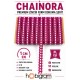 Fuşya Beyaz Chainora Premium Zincir Form Dokuma Dekoratif Şerit &ndash; 1 Metre-CHAINORA-23