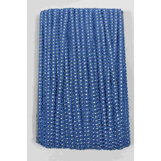 Mavi Beyaz Chainora Premium Zincir Form Dokuma Dekoratif Şerit &ndash; 1 Metre-CHAINORA-24