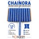 Mavi Beyaz Chainora Premium Zincir Form Dokuma Dekoratif Şerit &ndash; 1 Metre-CHAINORA-24