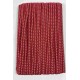 Kırmızı Beyaz Chainora Premium Zincir Form Dokuma Dekoratif Şerit &ndash; 1 Metre-CHAINORA-25
