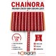 Kırmızı Beyaz Chainora Premium Zincir Form Dokuma Dekoratif Şerit &ndash; 1 Metre-CHAINORA-25