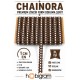 Kahverengi Beyaz Chainora Premium Zincir Form Dokuma Dekoratif Şerit &ndash; 1 Metre-CHAINORA-26