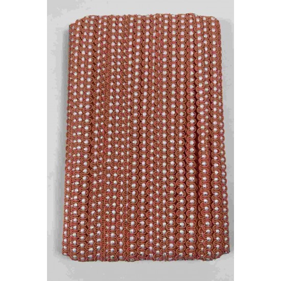 Yavruağzı Beyaz Chainora Premium Zincir Form Dokuma Dekoratif Şerit &ndash; 1 Metre-CHAINORA-27