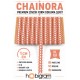 Yavruağzı Beyaz Chainora Premium Zincir Form Dokuma Dekoratif Şerit &ndash; 1 Metre-CHAINORA-27