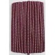 Bordo Beyaz Chainora Premium Zincir Form Dokuma Dekoratif Şerit &ndash; 1 Metre-CHAINORA-29