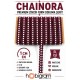 Bordo Beyaz Chainora Premium Zincir Form Dokuma Dekoratif Şerit &ndash; 1 Metre-CHAINORA-29