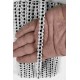 Krem Siyah Chainora Premium Zincir Form Dokuma Dekoratif Şerit &ndash; 1 Metre-CHAINORA-3