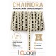 Krem Siyah Chainora Premium Zincir Form Dokuma Dekoratif Şerit &ndash; 1 Metre-CHAINORA-3