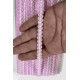 Bebe Pembe Beyaz Chainora Premium Zincir Form Dokuma Dekoratif Şerit &ndash; 1 Metre-CHAINORA-4