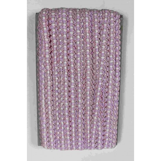 Bebe Pembe Beyaz Chainora Premium Zincir Form Dokuma Dekoratif Şerit &ndash; 1 Metre-CHAINORA-4