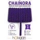 Mor Siyah Chainora Premium Zincir Form Dokuma Dekoratif Şerit &ndash; 1 Metre-CHAINORA-5