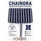 Lacivert Beyaz Chainora Premium Zincir Form Dokuma Dekoratif Şerit &ndash; 1 Metre-CHAINORA-7
