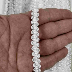 Beyaz Chainora Premium Zincir Form Dokuma Dekoratif Şerit &ndash; 1 Metre-CHAINORA-8