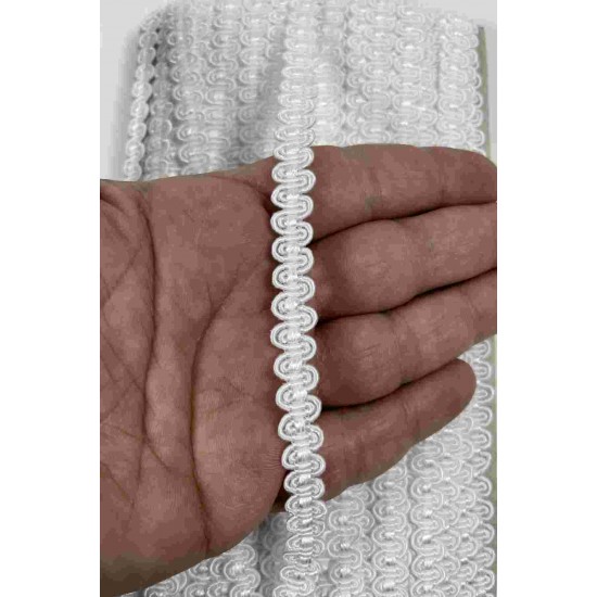 Beyaz Chainora Premium Zincir Form Dokuma Dekoratif Şerit &ndash; 1 Metre-CHAINORA-8