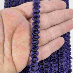 Lacivert Siyah Chainora Premium Zincir Form Dokuma Dekoratif Şerit &ndash; 1 Metre-CHAINORA-9