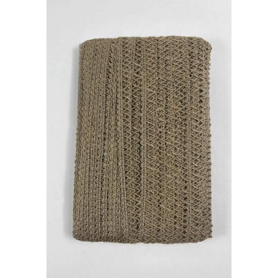 Hasır &Ccedil;aprazlı Clyra Crossa Dekoratif Şerit Kenar S&uuml;s&uuml; 1 Metre Paketleme S&uuml;sleme-CLYRA-10