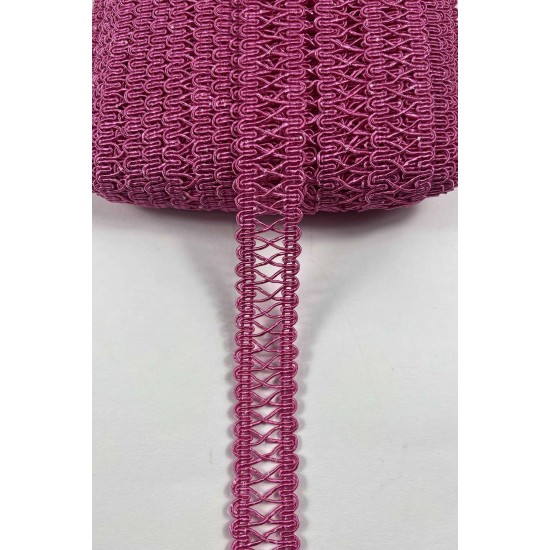 Fuşya Clyra Crossa Dekoratif Şerit Kenar S&uuml;s&uuml; 1 Metre Paketleme S&uuml;sleme-CLYRA-2