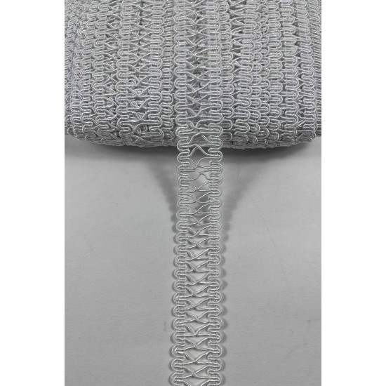 Beyaz Clyra Crossa Dekoratif Şerit Kenar S&uuml;s&uuml; 1 Metre Paketleme S&uuml;sleme-CLYRA-3