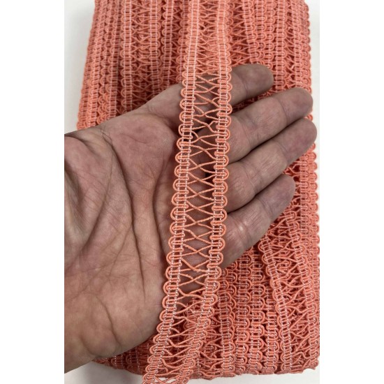 Yavruağzı Clyra Crossa Dekoratif Şerit Kenar S&uuml;s&uuml; 1 Metre Paketleme S&uuml;sleme-CLYRA-5