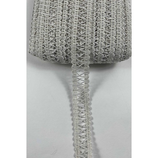 Koyu Krem Clyra Crossa Dekoratif Şerit Kenar S&uuml;s&uuml; 1 Metre Paketleme S&uuml;sleme-CLYRA-6