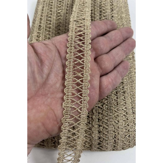 Hasır Clyra Crossa Dekoratif Şerit Kenar S&uuml;s&uuml; 1 Metre Paketleme S&uuml;sleme-CLYRA-7