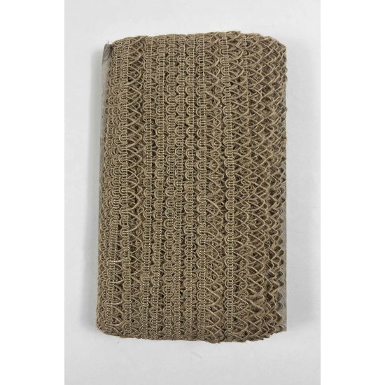 Hasır &Ccedil;izgili Clyra Crossa Dekoratif Şerit Kenar S&uuml;s&uuml; 1 Metre Paketleme S&uuml;sleme-CLYRA-9