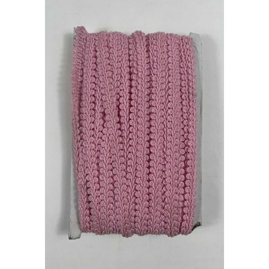 Pembe Simli Cornella Ko&ccedil; Boynuzu Dekoratif Şerit Kenar S&uuml;s&uuml; 1 Metre-CORNELLA-100