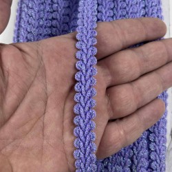 A&ccedil;ık Lila Simli Cornella Ko&ccedil; Boynuzu Dekoratif Şerit Kenar S&uuml;s&uuml; 1 Metre-CORNELLA-102