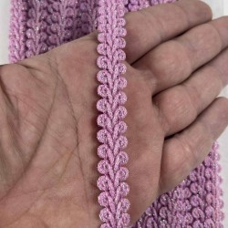 Lila Simli Cornella Ko&ccedil; Boynuzu Dekoratif Şerit Kenar S&uuml;s&uuml; 1 Metre-CORNELLA-104